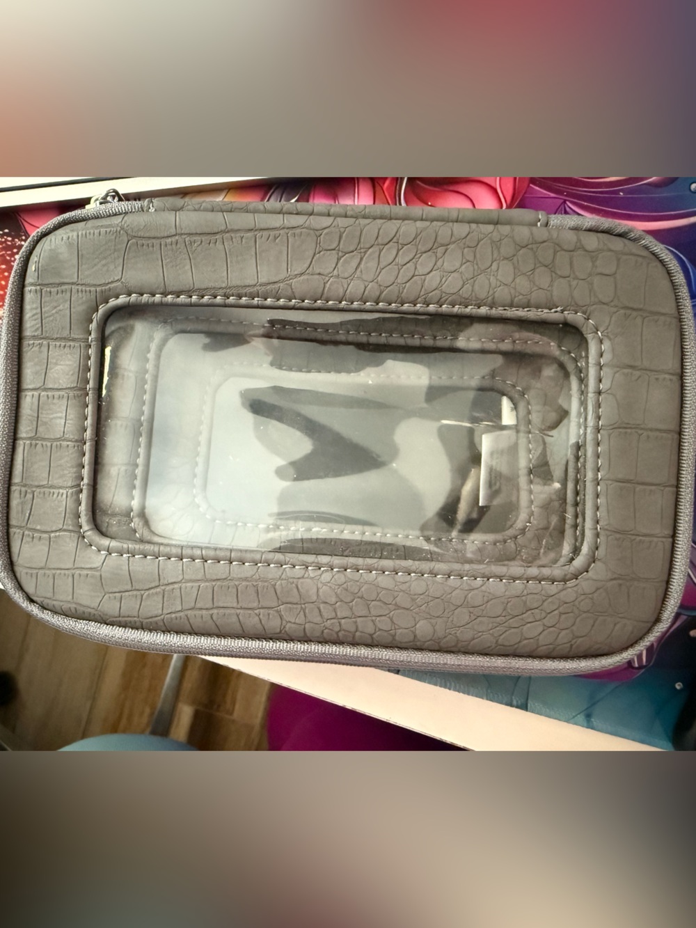 Thirty One Grey Crocodile Travel Case Set